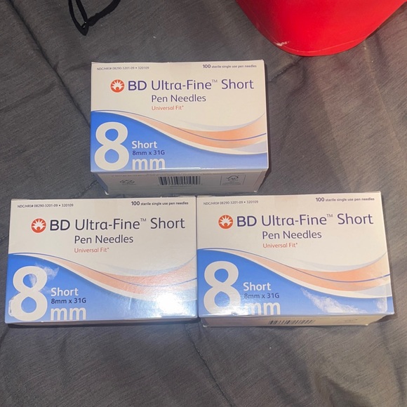 Other 3 Boxes New Bd Single Use Ultra Fine Pen Needles 8mm X 31g